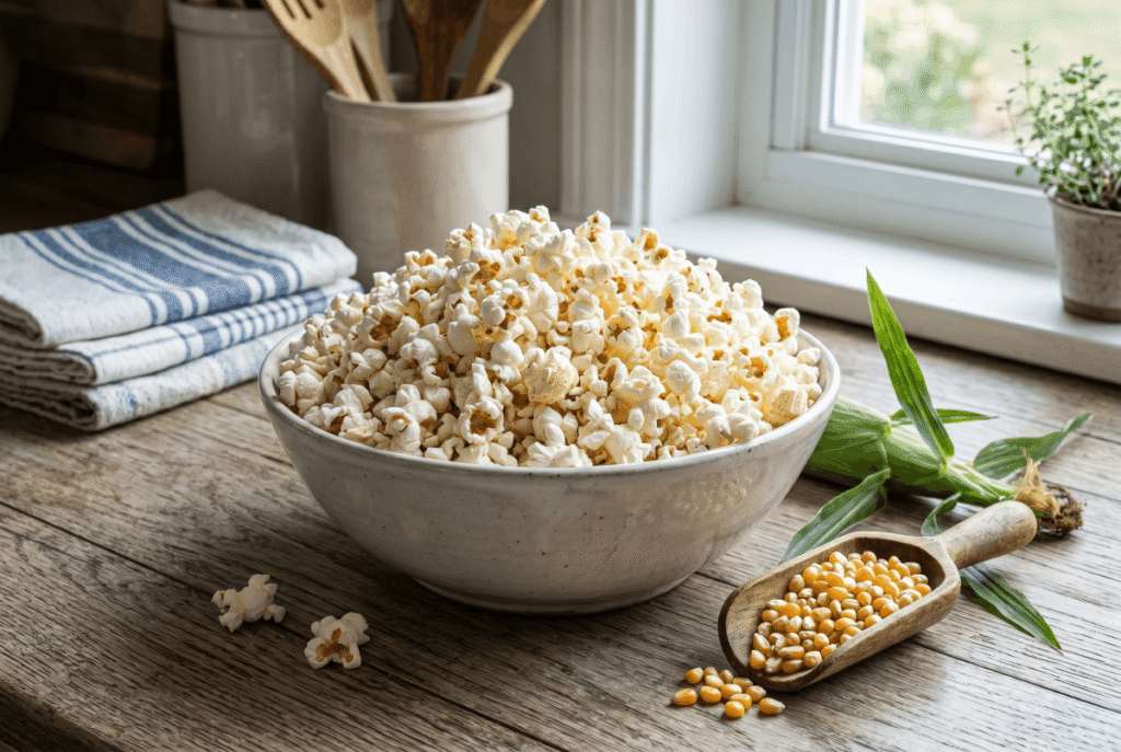 Air-Popped Popcorn &mdash; 3 cups (24 g) provides 3.5 g of fiber