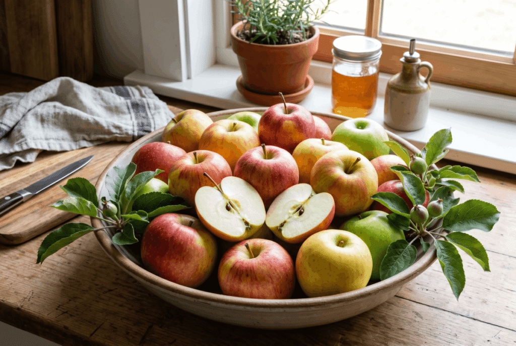 Apples (With Skin) &mdash; 1 medium (182 g) provides 4.5 g of fiber