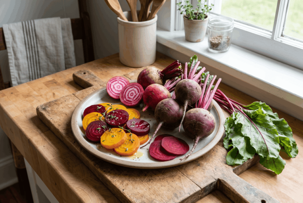 Beets &mdash; 1 cup (136 g) provides 4.0 g of fiber