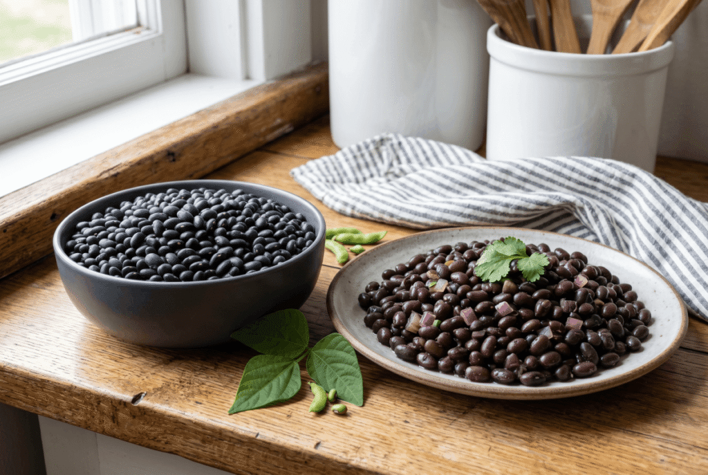 Black Beans &mdash; 1 cup of boiled (172 g) provides 15.0 g of fiber