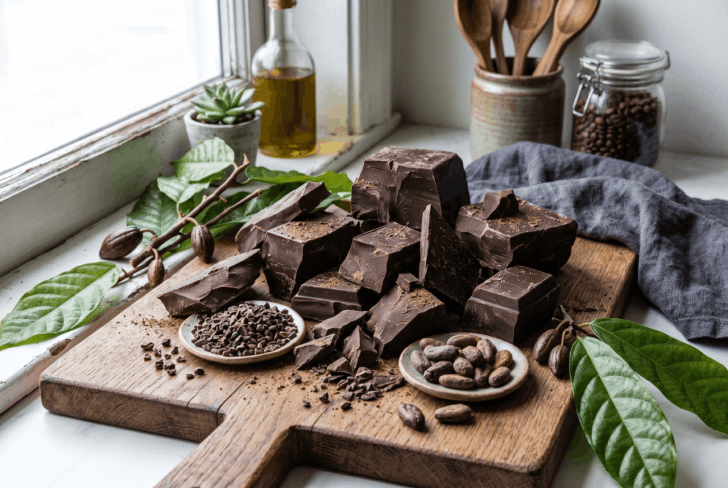 Dark Chocolate (70%+ Cocoa) &mdash; 1 ounce (28.35 g) provides 3.0 g of fiber