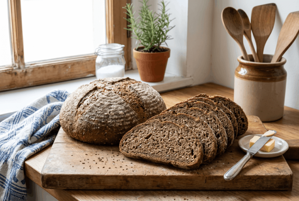 Rye Bread &mdash; 1 slice (32 g) provides 2.0 g of fiber